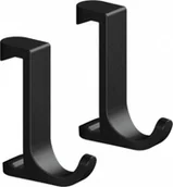 Wieszaki łazienkowe - Hansgrohe 27929670 WallStoris Wieszak na ręcznik wąski czarny matowy - miniaturka - grafika 1