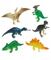 Figurki dla dzieci - FIGURKI Z TWORZYWA mini DINOZAURY 6 szt - miniaturka - grafika 1