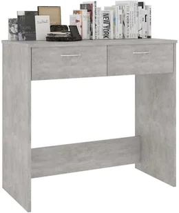 vidaXL vidaXL Biurko, szarość betonu, 80x40x75 cm, płyta wiórowa - Biurka - miniaturka - grafika 3