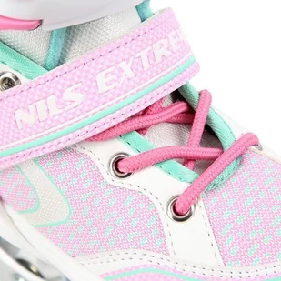 Nils EXTREME NA14198 BIAŁO-TURKUSOWY ROZM. L(39-42) ŁYŻWOROLKI EXTREME 16-01-135 - Rolki - miniaturka - grafika 11