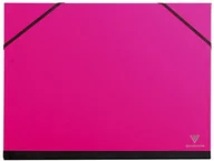 Teczki i skoroszyty - Clairefontaine Clairefontaine 44806C teczka na rysunki (ściągacz z gumką, B4, 28 x 28 cm, idealna do przechowywania Twoich dzieł) fuksja 44806C - miniaturka - grafika 1