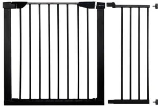 Bramka zabezpieczająca rozporowa do 110cm czarna SG0002C - Zabezpieczenia dla dzieci - miniaturka - grafika 2