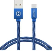 Kable USB - SWISSTEN Kabel USB USB Typ C SWISSTEN 0.2 m Niebieski 71521108 - miniaturka - grafika 1
