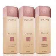 Kosmetyki do stylizacji włosów - INOAR INOAR G-Hair zestaw do keratynowego prostowania 3x1000ml - miniaturka - grafika 1