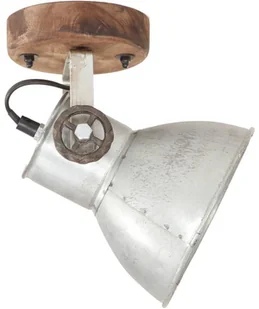 VidaXL Industrialne lampy ścienne/sufitowe 2 szt. srebrne 20x25 cm E27 320504  VidaXL - Lampy sufitowe - miniaturka - grafika 5