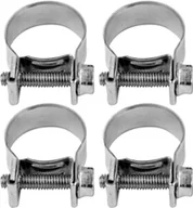 Akcesoria do urządzeń ogrodniczych - VOREL Obejma opaska śrubowa zaciskowa ocynkowana W1 mini 18-20mm 4szt - miniaturka - grafika 1