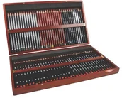 Przybory szkolne - Derwent Znak derwent akcesoria w drewnianym pudełku, 72 sztuki 2301902 - miniaturka - grafika 1