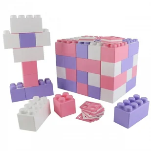 Wader Quality Toys Klocki XXL 72 Elementy + 72 łączniki 68088 - Klocki - miniaturka - grafika 7