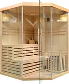 Sauny - Home&Garden Sauna fińska narożna EA3C Natural z piecem 144623 - miniaturka - grafika 1