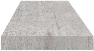 VidaXL Lumarko Półka ścienna, szarość betonu, 80x23,5x3,8 cm, MDF 326600 VidaXL - Półki do salonu - miniaturka - grafika 5