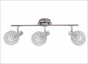 Lampy sufitowe - Krislamp Klara KR 322-3L listwa lampa sufitowa plafon spot 3x40W E14 chrom - miniaturka - grafika 1