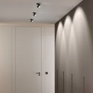 Lampy sufitowe - Top Light Puk Mini Move LED, soczewka, czarny matowy/chrom - miniaturka - grafika 1