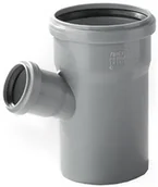 Łączniki, trójniki, kształtki - Pipelife Trójnik do kanalizacji wewnętrznej PP 88° 110 / 50 mm szary 3496100176 - miniaturka - grafika 1