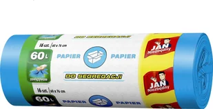 JAN Worki Do Segregacji 60L A16 Niebiesk - Worki na śmieci - miniaturka - grafika 3