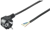 Kable - Wentronic przewód zasilający (wtyczka Schuko na 3 luźne końce kabli) 1,5 m czarna 4040849939761 - miniaturka - grafika 1