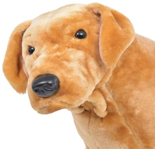 vidaXL vidaXL Pluszowy labrador, stojący, jasnobrązowy, XXL - Maskotki i pluszaki - miniaturka - grafika 3