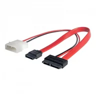 Kable komputerowe i do monitorów - Molex Akyga Kabel Akyga AK-CA-45 SATA Slimline SATA F-M PVC 0,2m AK-CA-45 - miniaturka - grafika 1