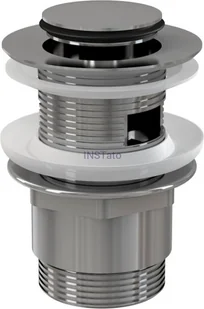 Alcaplast ALCA PLAST Spust umywalki click/clack 5/4 metalowy, mały Korek A39 - Syfony - miniaturka - grafika 2