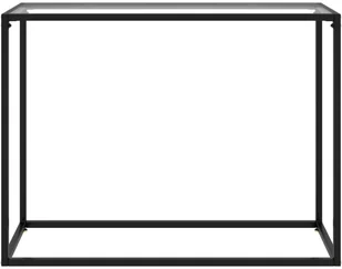 VidaXL Lumarko Stolik konsolowy, przezroczysty, 100x35x75 cm, szkło hartowane 322811 VidaXL - Ławy i stoliki kawowe - miniaturka - grafika 2