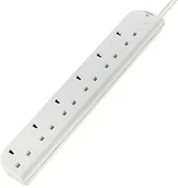 Kable - Belkin E-Series 6 Socket, 1-metre SurgeStrip F9E600UK1M - miniaturka - grafika 1