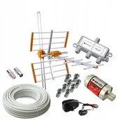 Anteny TV - Antena Tv Kierunkowa Dvb-t MUX8 Vhf Uhf Wzmacniacz - miniaturka - grafika 1