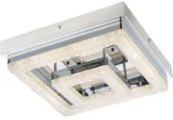 Lampy sufitowe - Globo Lighting Plafon LAMPA sufitowa FOGO 49246-16 kryształowa OPRAWA kwadratowa LED 16W glamour crystal przezroczysta 49246-16 - miniaturka - grafika 1