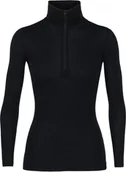 Bielizna sportowa damska - Icebreaker damski golf Wmns 175 Everyday LS Half Zip Black L - miniaturka - grafika 1
