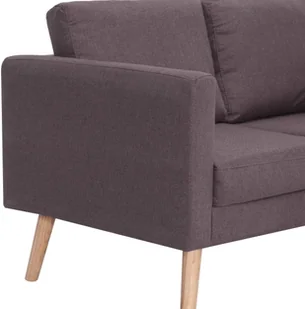 vidaXL vidaXL Sofa 2-osobowa, tapicerowana tkaniną, taupe - Sofy i kanapy - miniaturka - grafika 6