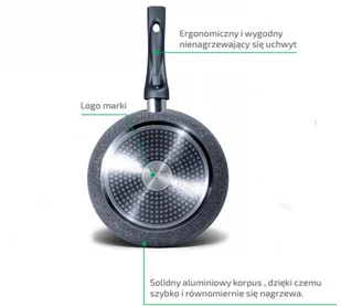 Toscania Patelnia ceramiczna Toscania 22cm - Patelnie - miniaturka - grafika 4