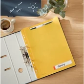 Ofertówki - Leitz Koszulka zawieszkowa A4 poszerzana COSY z kieszonką na etykietę żółta ciepła 3szt. /46680019/ ES1491-6 - miniaturka - grafika 1