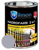 Grunty do ścian - Wilmon Gruntofarba antykorozyjna Hydrofarb 3 w 1 Wilmon srebrna 0,75 l - miniaturka - grafika 1