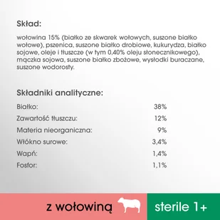 Perfect Fit Sterile 1+) 3 x 750g Bogaty w wołowinę sucha karma dla kotów po sterylizacji 40379-uniw - Mokra karma dla kotów - miniaturka - grafika 5