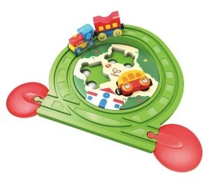 Edugro Hape Tor kolejowy układanka E3819 E3819 - Kolejki i akcesoria - miniaturka - grafika 2