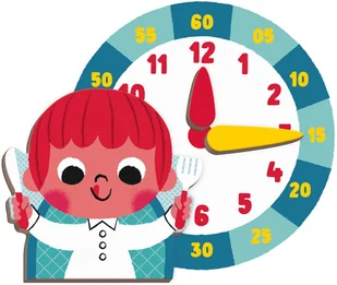 Janod Magnetyczna układanka Uczę się zegarka - Układanki dla dzieci - miniaturka - grafika 47