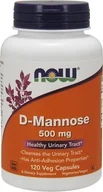 Witaminy i minerały dla sportowców - Now Foods NOW D-Mannose 500mg 120vegcaps - miniaturka - grafika 1