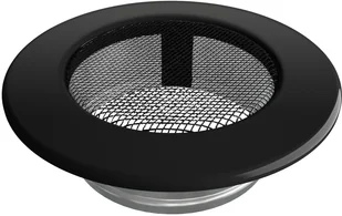 Kratki.pl KRATKA KOMINKOWA OKRĄGŁA CZARNA FI 100 FI/100C - Akcesoria kominkowe - miniaturka - grafika 4