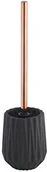 Akcesoria do wc - axentia Komplet  ze dolomit-szczotka toaletowa z uchwytem stojący zestaw szczotka bez wiercenia-szczotka do WC i pojemniki, stal nierdzewna, czarna, 13 x 13 x 15.5 cm 128185 - miniaturka - grafika 1