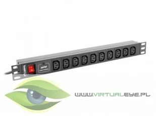 lanberg Lanberg Zasilacz sieciowy, czarny, rozmiar uniwersalny PDU-10I-0200-IEC-BK - Huby USB - miniaturka - grafika 3
