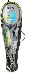 NILS NRZ014 STEEL ZESTAW DO BADMINTONA 4 RAKIETY + 3 LOTKI + SIATKI 195x22cm + POKROWIEC NILS abi-14-20-367-0 - Badminton - miniaturka - grafika 6