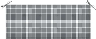 vidaXL Ławka ogrodowa z poduszką, 120 cm, bambusowa 3063890 - Ławki ogrodowe - miniaturka - grafika 6