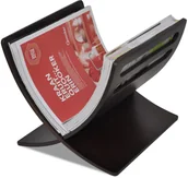 Inne meble do salonu - vidaXL Brązowy stojak na gazety - miniaturka - grafika 1