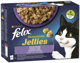 Purina Felix Sensation Jellies Wybór smaków Mokra Karma (galaretka) 12x85g - Mokra karma dla kotów - miniaturka - grafika 2