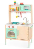 Zabawki AGD - B.Toys Mini Chef Kitchenette drewniana KUCHNIA z akcesoriami, 3+ - miniaturka - grafika 1