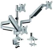 Akcesoria do monitorów - LogiLink bp0052 3-krotnie monitora-na biurko podpórka do 7 kg obciążenia, 33,02  81,28 cm (13  32 cali) srebrny BP0052 - miniaturka - grafika 1