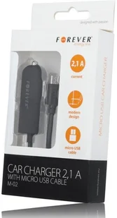 Forever TelForceOne Ładowarka samochodowa Micro USB 1A M02 czarna - Ładowarki samochodowe - miniaturka - grafika 3