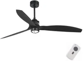 Wentylatory sufitowe - FARO Barcelona FARO 32100-10 - LED Wentylator sufitowy JUST FAN LED/17W/230V czarny + pilot - miniaturka - grafika 1