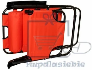 Garthen Leżak ogrodowy w kolorze pomarańczowym - Leżaki ogrodowe - miniaturka - grafika 4