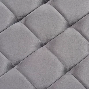 vidaXL Ławka, 97 cm, szara, aksamitna tkanina i stal nierdzewna vidaXL - Ławki do przedpokoju - miniaturka - grafika 2