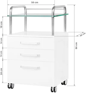 ACTIVESHOP POMOCNIK PODOLOGICZNY 6053 BIAŁY 138012 [16986882] - Meble kosmetyczne - miniaturka - grafika 5