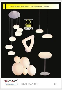 v-tac Oprawa LED V-TAC 105W Zwis Okrągły LED Biała VT-7910 3000K 6300lm - Oprawy, klosze i abażury - miniaturka - grafika 2